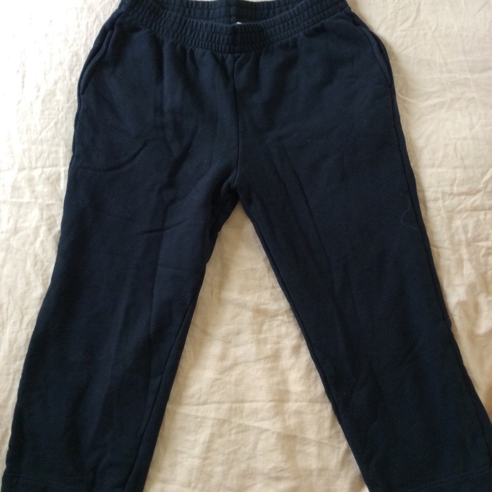Beaton linen black sweats - XL